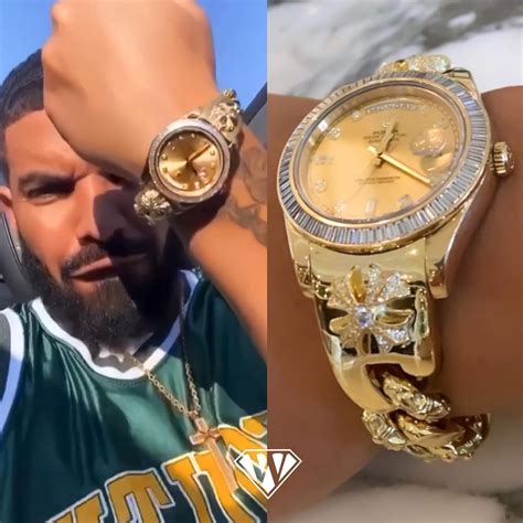 drake rolex chrome hearts